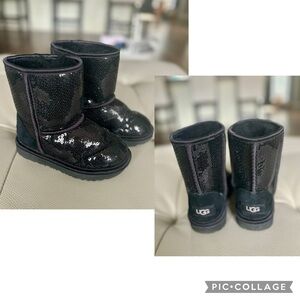 Little girls sequin UGG boots size 11